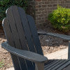 Adirondack Black 1 Chair 1 Table Set