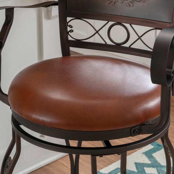 Beatrix Big And Tall Armed Stool