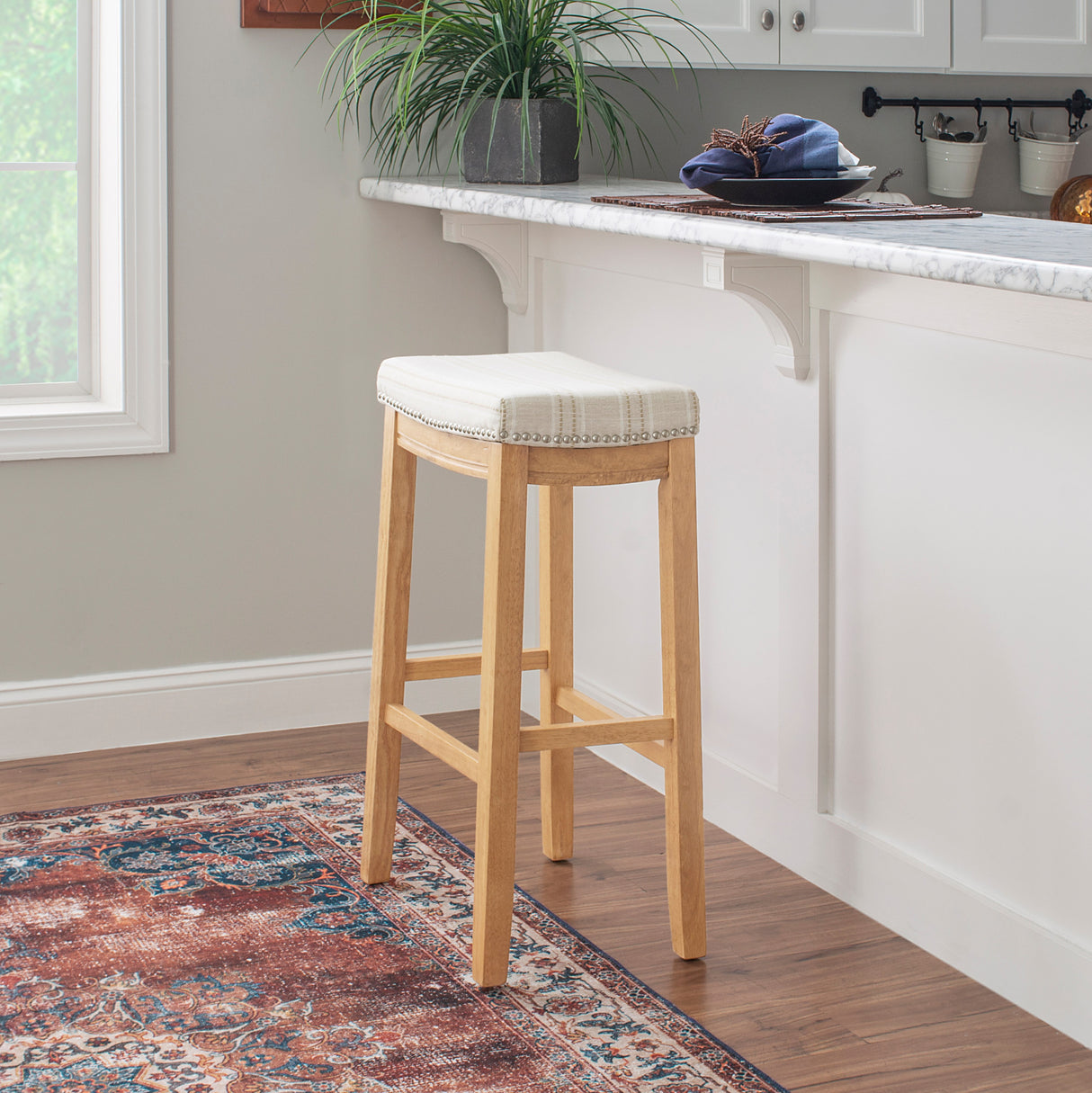 Claridge Linen Stool