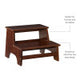 Masonboro Espresso Bed Step