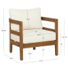 Surfside Brown Outdoor Club Chair