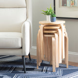 Polly Natural Stacking Stool (Set of 4)