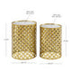 Gia Gold Nested Set of 2 Tables With Mirror