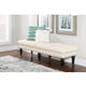 Isabelle Linen Bench 62In