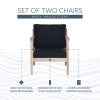 Svana Beige or Navy Side Chair (Set of 2)