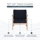 Svana Beige or Navy Side Chair (Set of 2)