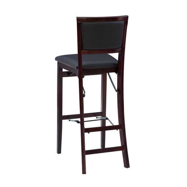 Keira Gray wash Padded Back Folding Bar Stool