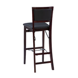 Keira Gray wash Padded Back Folding Bar Stool