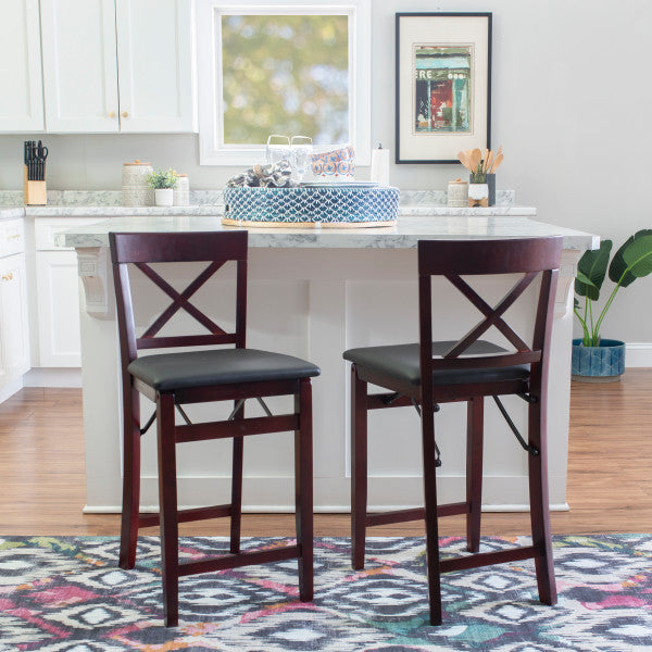 Triena X Back Folding Stool