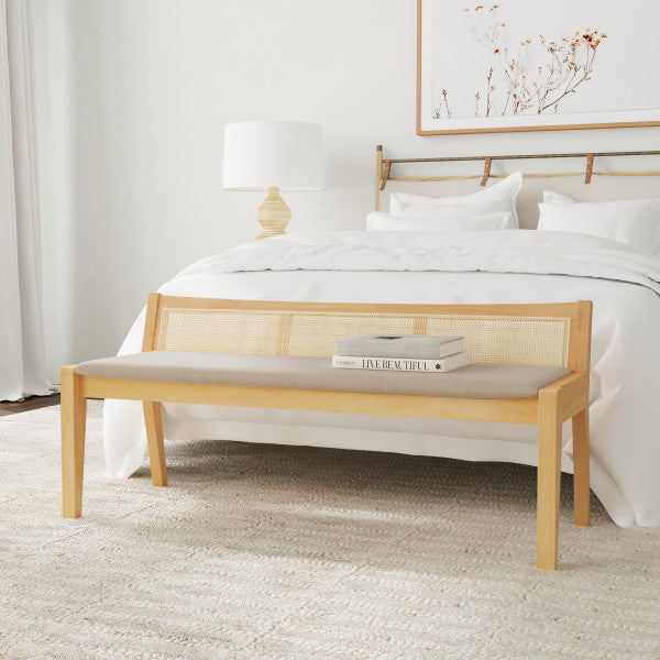 Beaux Cane Back Bench