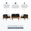Corolla Navy 4PC Chat Set
