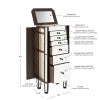 Heather Mirror And Wood Jewelry Armoire