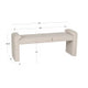 Lollie Corduroy Bench