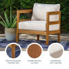 Surfside Brown Outdoor Club Chair