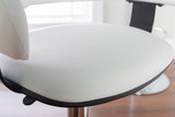 Devan Faux Leather Barrel Bar Stool