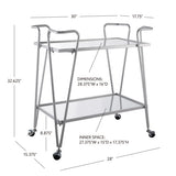 Ellie Metal Bar Cart