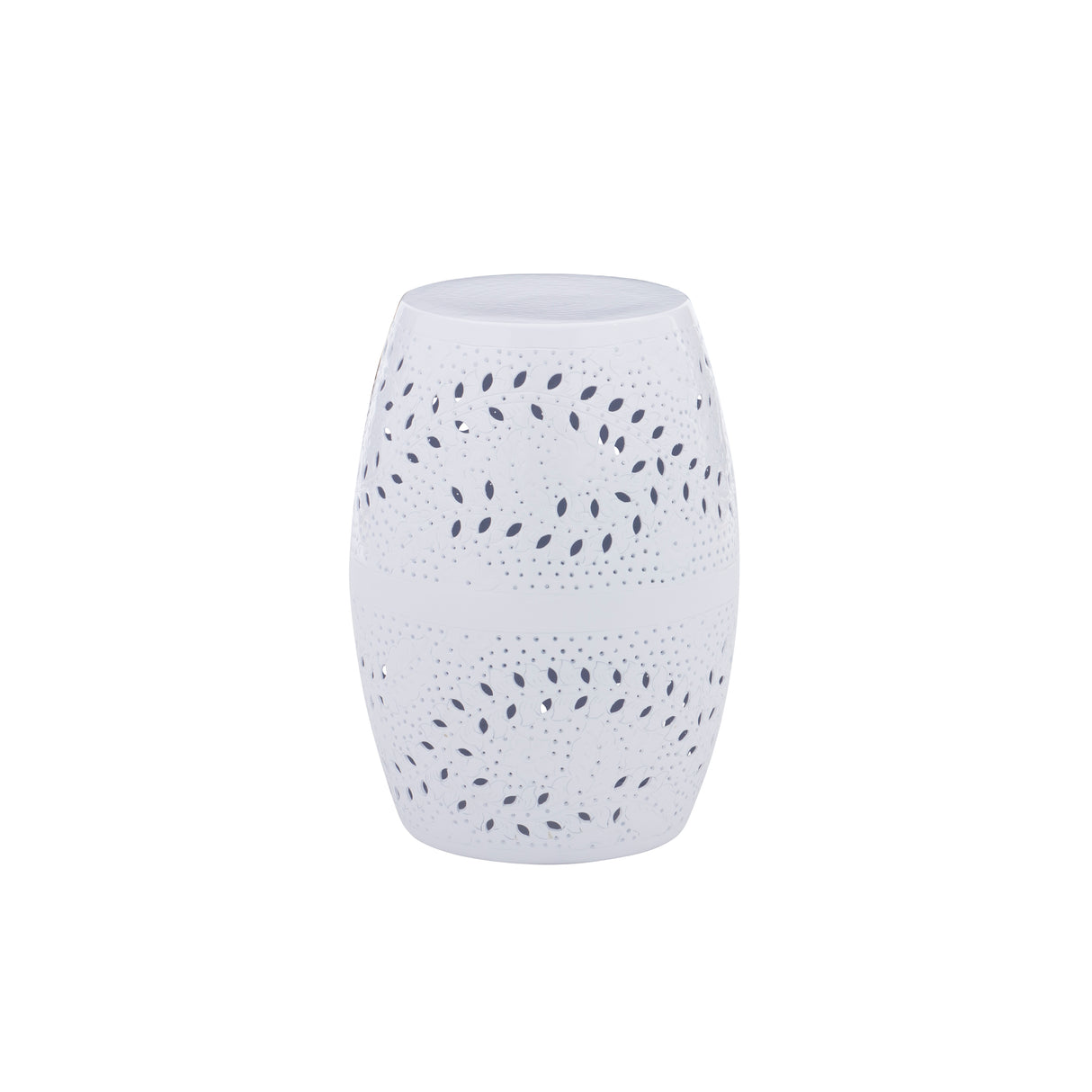Salma Bright White Side Table