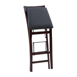 Keira Gray wash Padded Back Folding Bar Stool