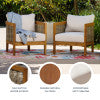 St. Lucia Brown Outdoor Club Chair