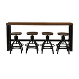 Haywood Sofa Bar 4 Stools 5 Piece Set