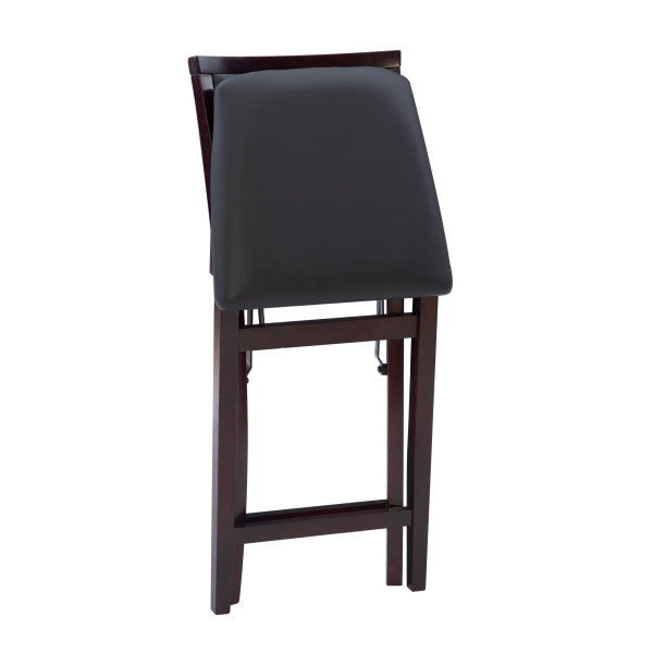 Keira Gray wash Padded Back Folding Bar Stool