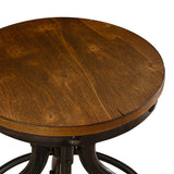 Haywood 5PC Round Bar Table Set with Adjustable Stools