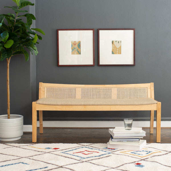 Beaux Cane Back Bench