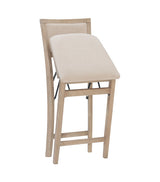 Keira Gray wash Padded Back Folding Bar Stool