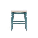 Marino Antique Backless Bar or Counter Stool