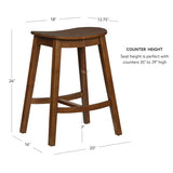 Cappy Backless Counter Stools (Set of 2)