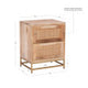 Raphael Cane Two Drawer Table