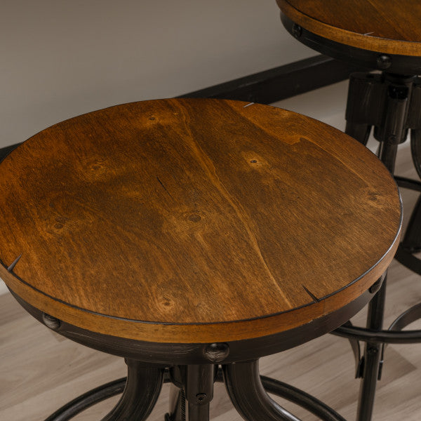 Haywood Adjustable Height Backless Stools (Set of 2)
