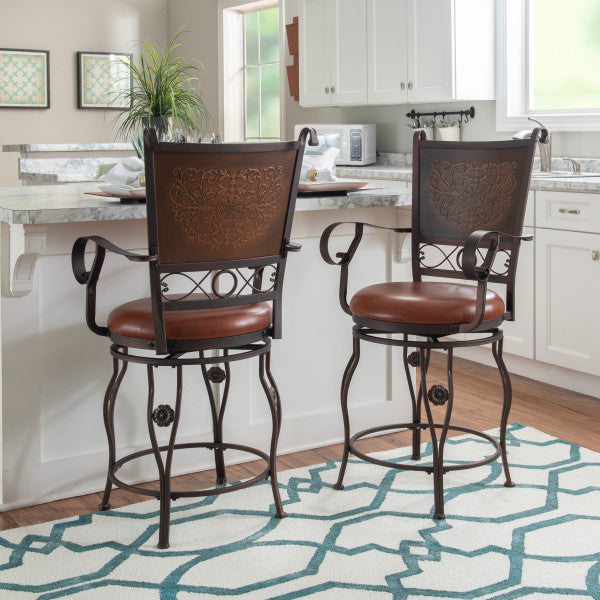 Beatrix Big And Tall Armed Stool