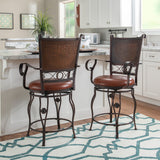 Beatrix Big And Tall Armed Stool