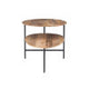 Cleo Natural Black Two-Tiered Coffee Table