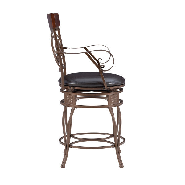 Bria Metal Swivel Big And Tall Stool