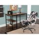 Austin Ash Veneer Desk With Two Shelves