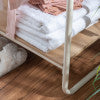 Claira Pewter Clothing Rack Short