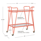 Ellie Metal Bar Cart