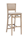 Keira Gray wash Padded Back Folding Bar Stool