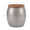 Dreyfus Drum Side Table With Storage
