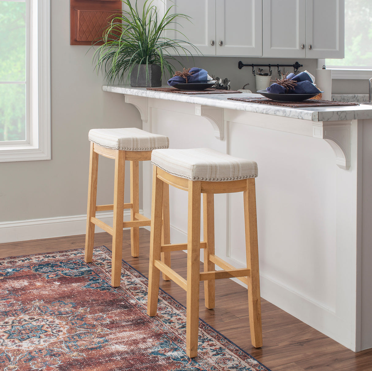 Claridge Linen Stool