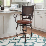 Beatrix Big And Tall Armed Stool