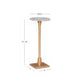 Averi Sandy Marble Gold Adjustable Drink Table