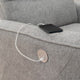 Cadeau Gray Power Recliner