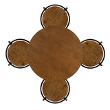 Haywood 5PC Round Bar Table Set with Adjustable Stools