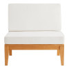 Soha Teak Armless Chair and Corner Chair