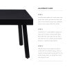 Alora Aluminum Outdoor Coffee Table