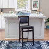 Keira Gray wash Padded Back Folding Bar Stool