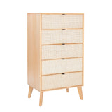 Claudette Cane 5-Drawer Chest